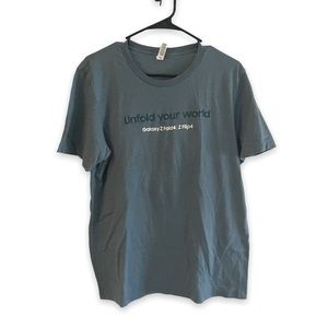 Samsung Galaxy ZFold4 | Z Flip4 Cellphone Pewter Unisex TShirt 100% Cotton